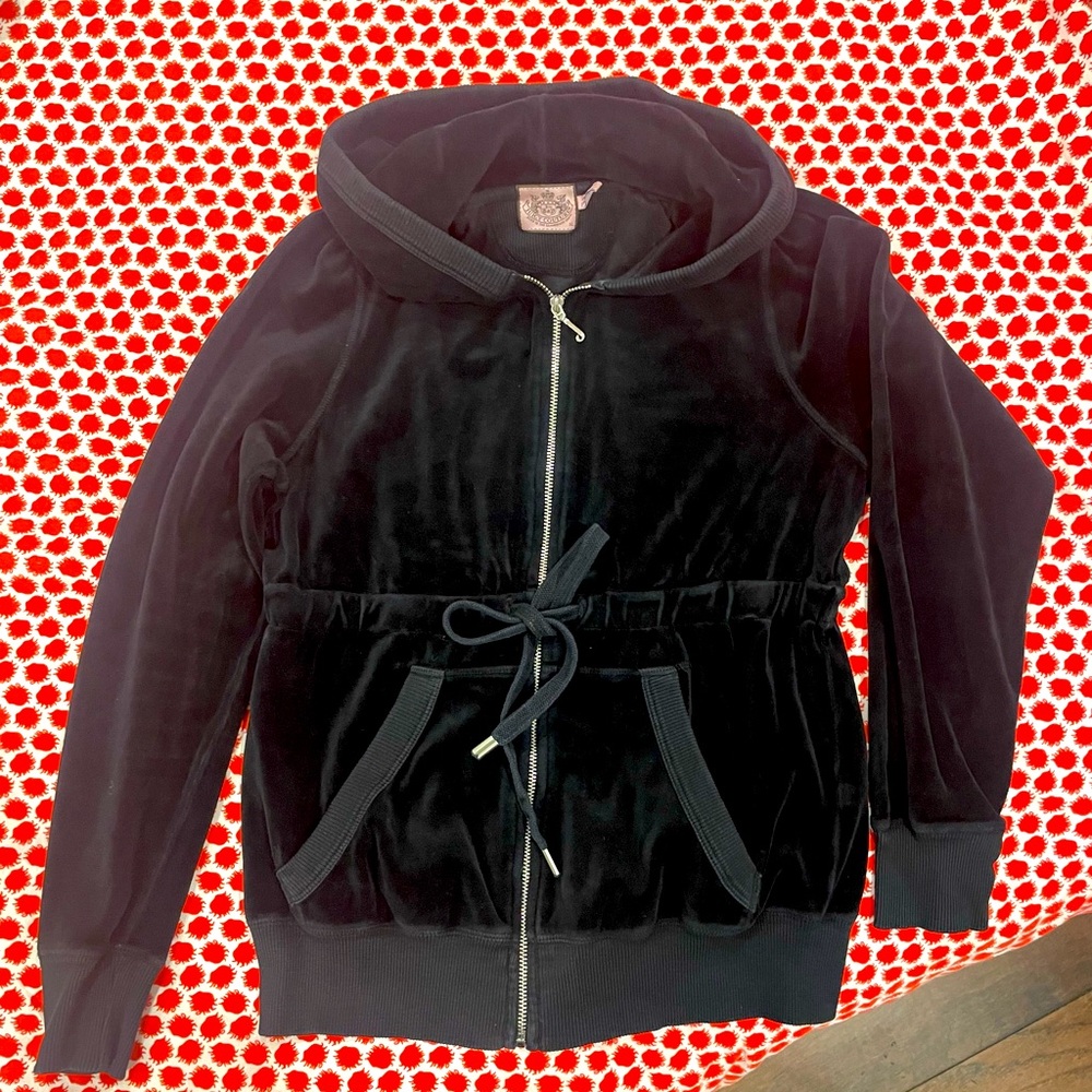 Juicy Couture Velour Hoodie jacket black XL